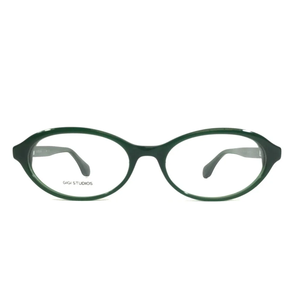 Gigi Studios Eyeglasses Frame THRIVE 003 GS1024/30 Green Oval Full Rim 52-17-140